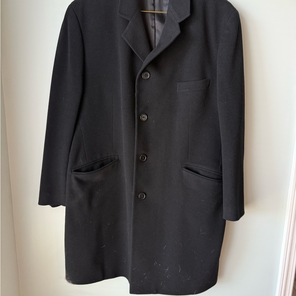Lauren - Ralph Lauren Men's Black Wool Coat